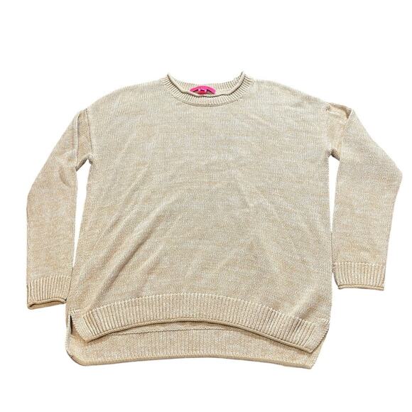 Lilly Pulitzer Bayport Sweater Sand Bar Marl Size Large Style 013290‎ Cotton - Picture 2 of 9